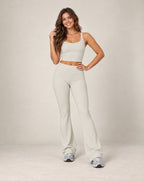 Soft Horizon - Brushed High-Waisted Flared Yoga Pants