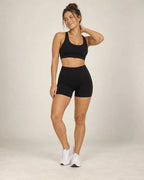 Sprint Fit - High-Waisted Fitted Running & Workout Shorts