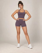 Soft Rise - Women's Brushed High-Waisted Fitted Yoga Shorts