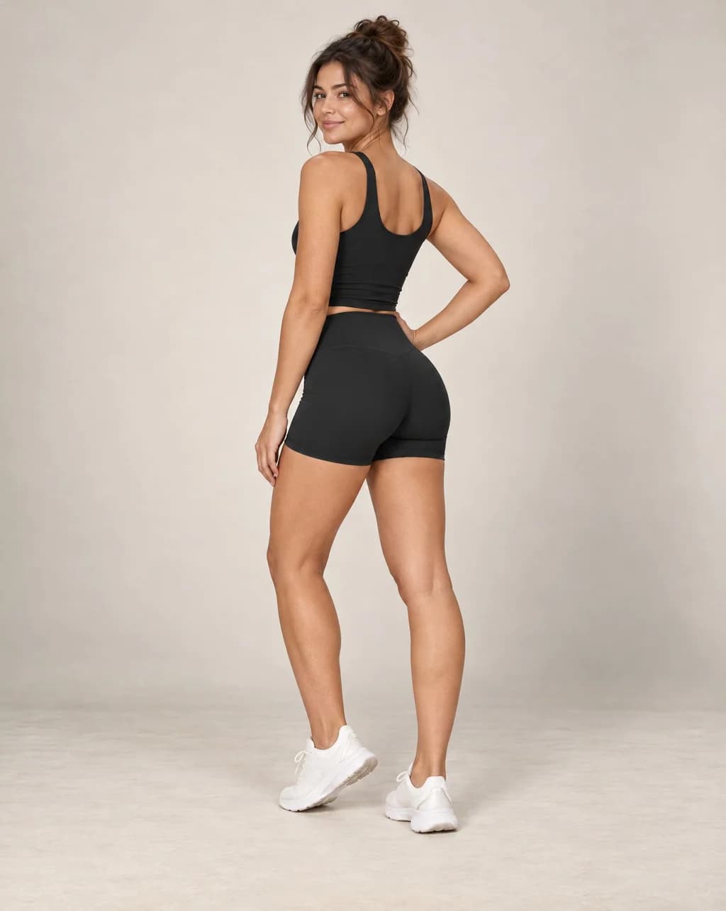 Soft Rise - Women's Brushed High-Waisted Fitted Yoga Shorts