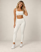 Ribbed Balance - Double-Strap Fitted Yoga Sports Bra