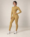 Elyvona Rise - Fitted Zip-Up Yoga Jacket with Thumbholes