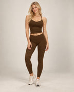 Bare Harmony - Soft-Feel Fitted Cross-Back Yoga Tank Top
