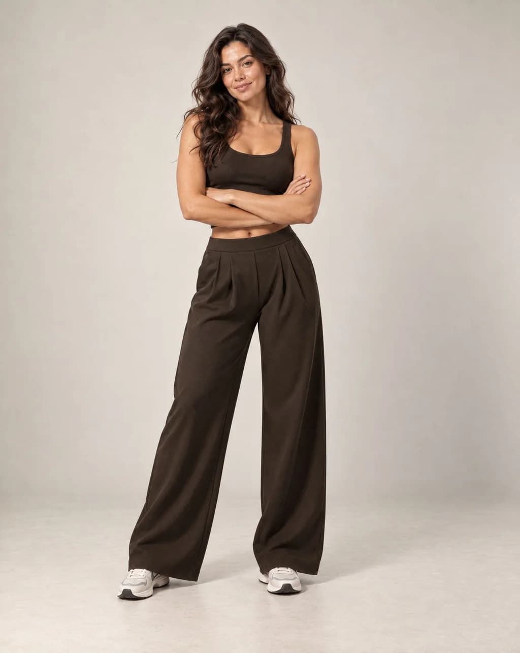 Alyvessa Drape - High-Waist Pleated Wide-Leg Pants