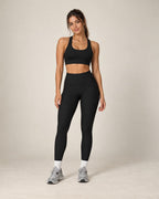 Ribbed Rhythm - Women's Ribbed Yoga Pants