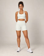 Ribbed Sculpt - High-Waisted Butt-Lifting Yoga Shorts