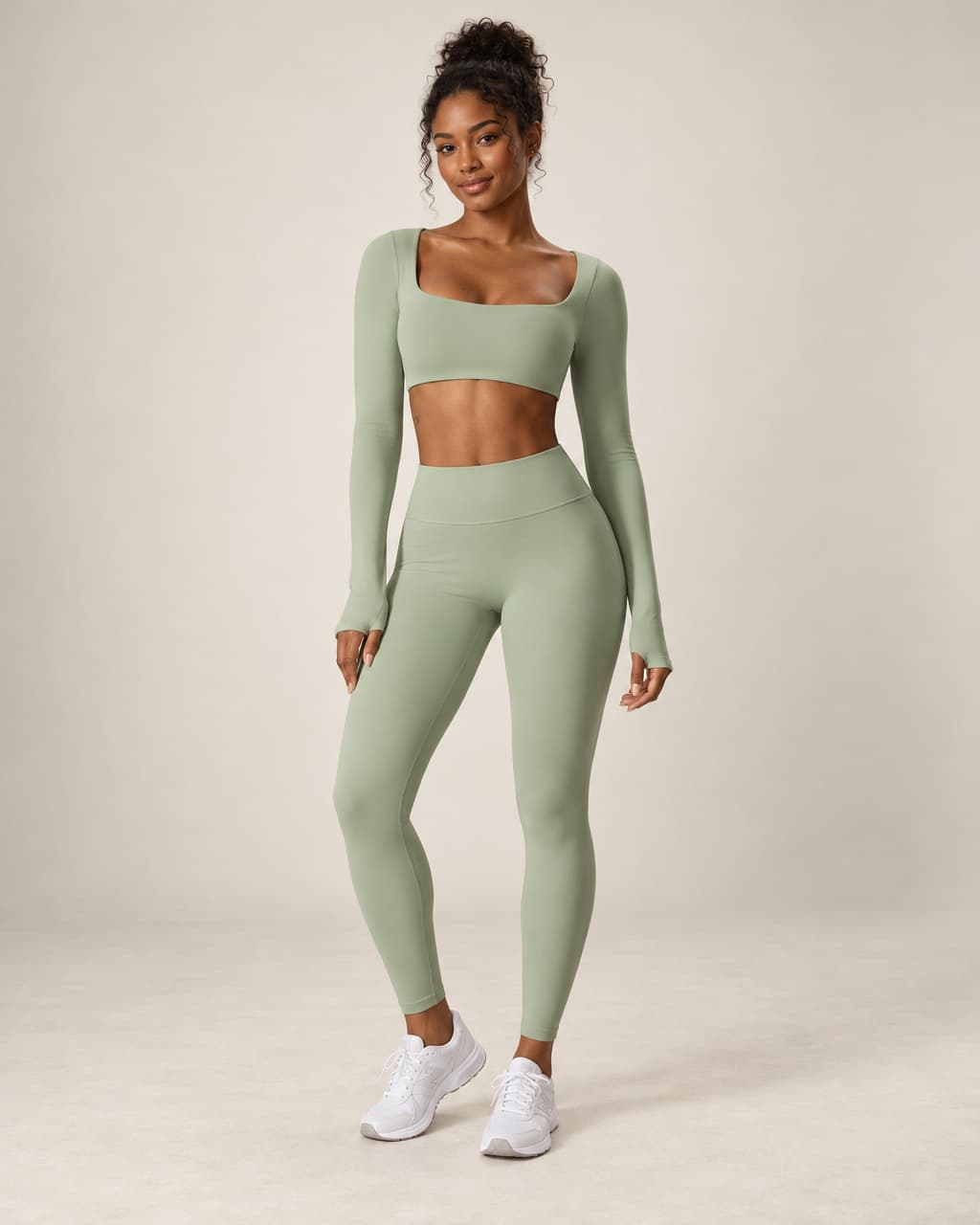 Bare Energy - Soft-Feel Quick-Dry Fitted Workout Top