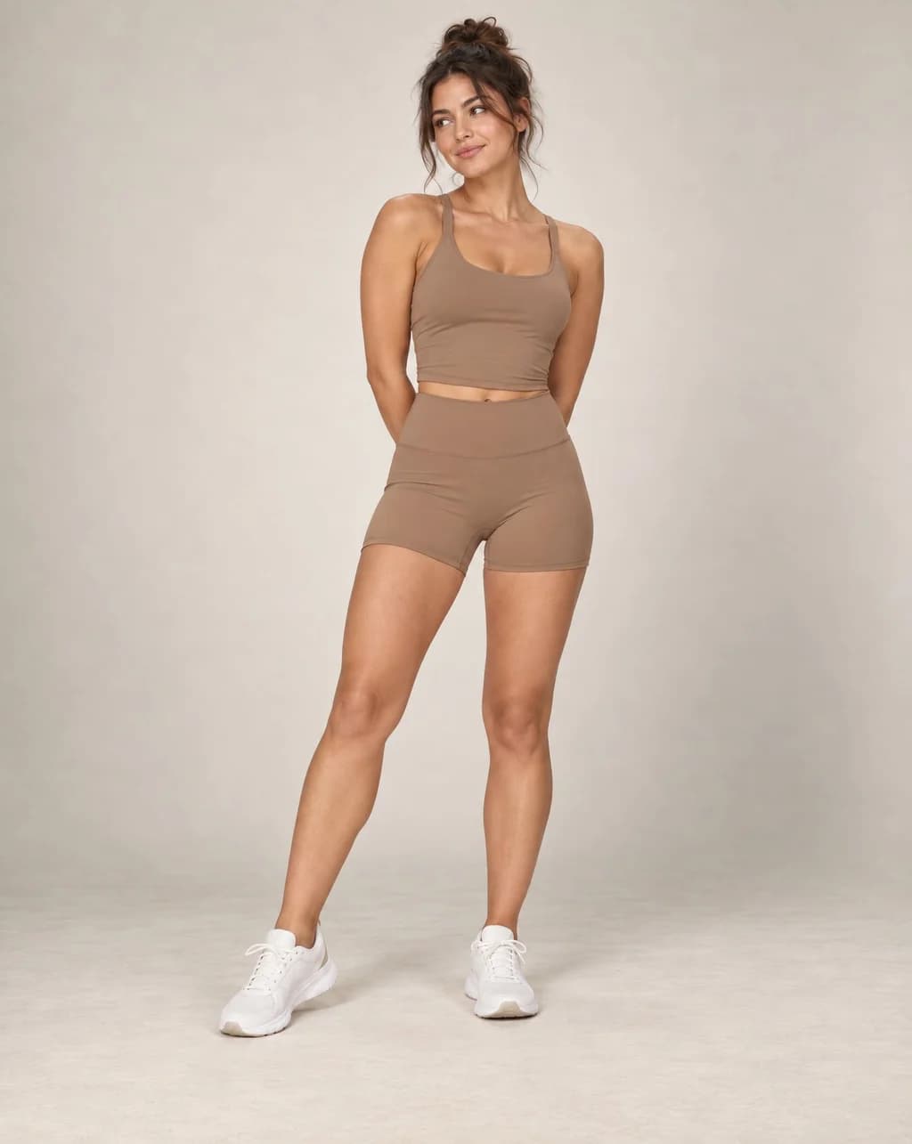 Soft Rise - Women's Brushed High-Waisted Fitted Yoga Shorts