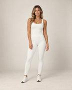 Ribbed Allure - Fitted Yoga Workout Vest