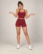 Soft Rise - Women's Brushed High-Waisted Fitted Yoga Shorts