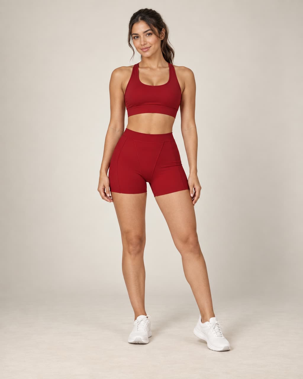 Bare Form - Soft-Feel High-Waisted Fitted Yoga Shorts