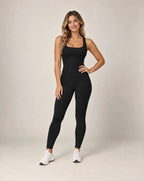Ribbed Allure - Fitted Yoga Workout Vest