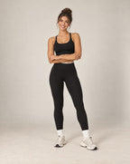 Contour Stride - Contrast-Trim High-Waisted Slim-Fit Workout Pants