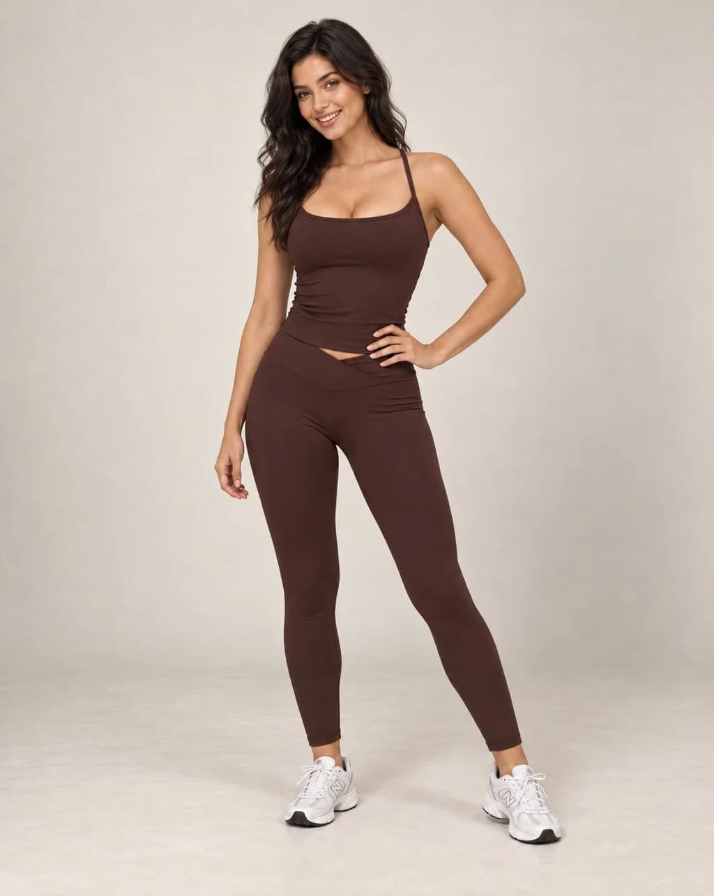 Alyriva Calm - Thin-Strap Fitted Yoga Tank Top