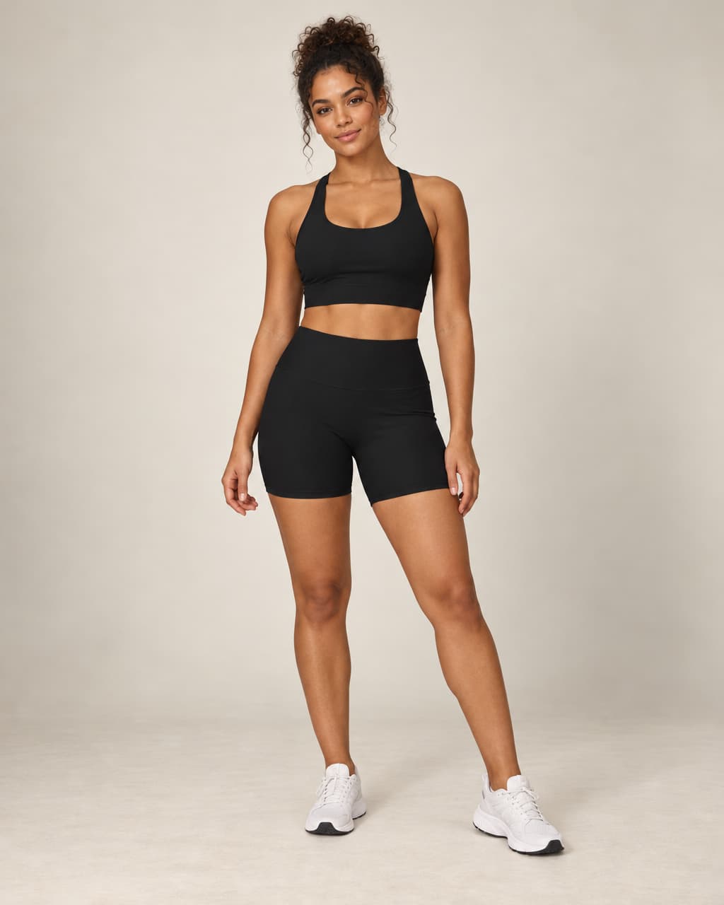 Ribbed Sculpt - High-Waisted Butt-Lifting Yoga Shorts