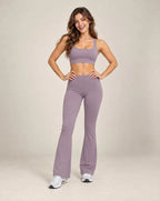 Prism Flare - Women's Colorblock High-Waisted Flared Active Pants