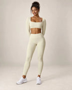 Bare Energy - Soft-Feel Quick-Dry Fitted Workout Top