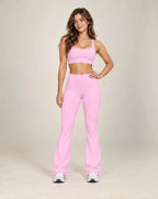Prism Flare - Women's Colorblock High-Waisted Flared Active Pants