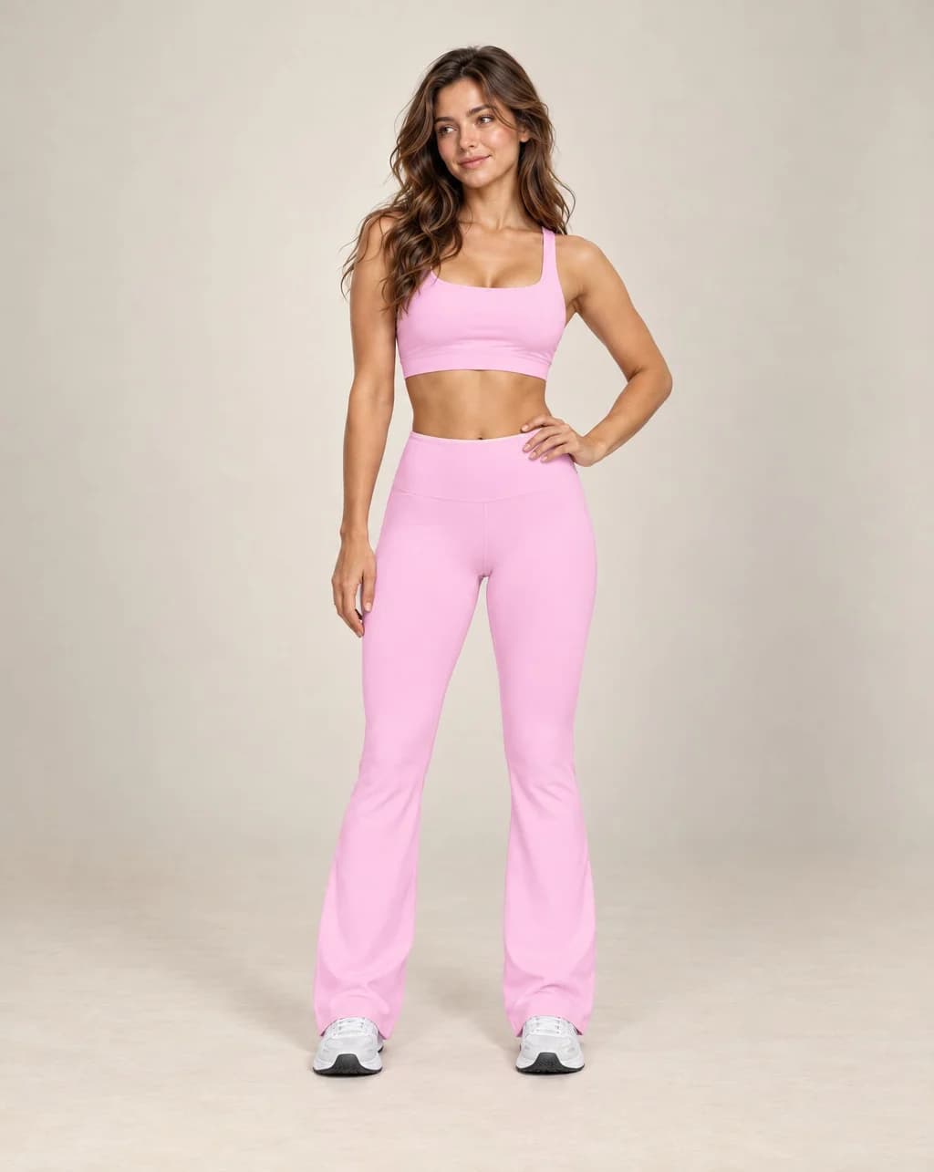 Prism Flare - Women's Colorblock High-Waisted Flared Active Pants
