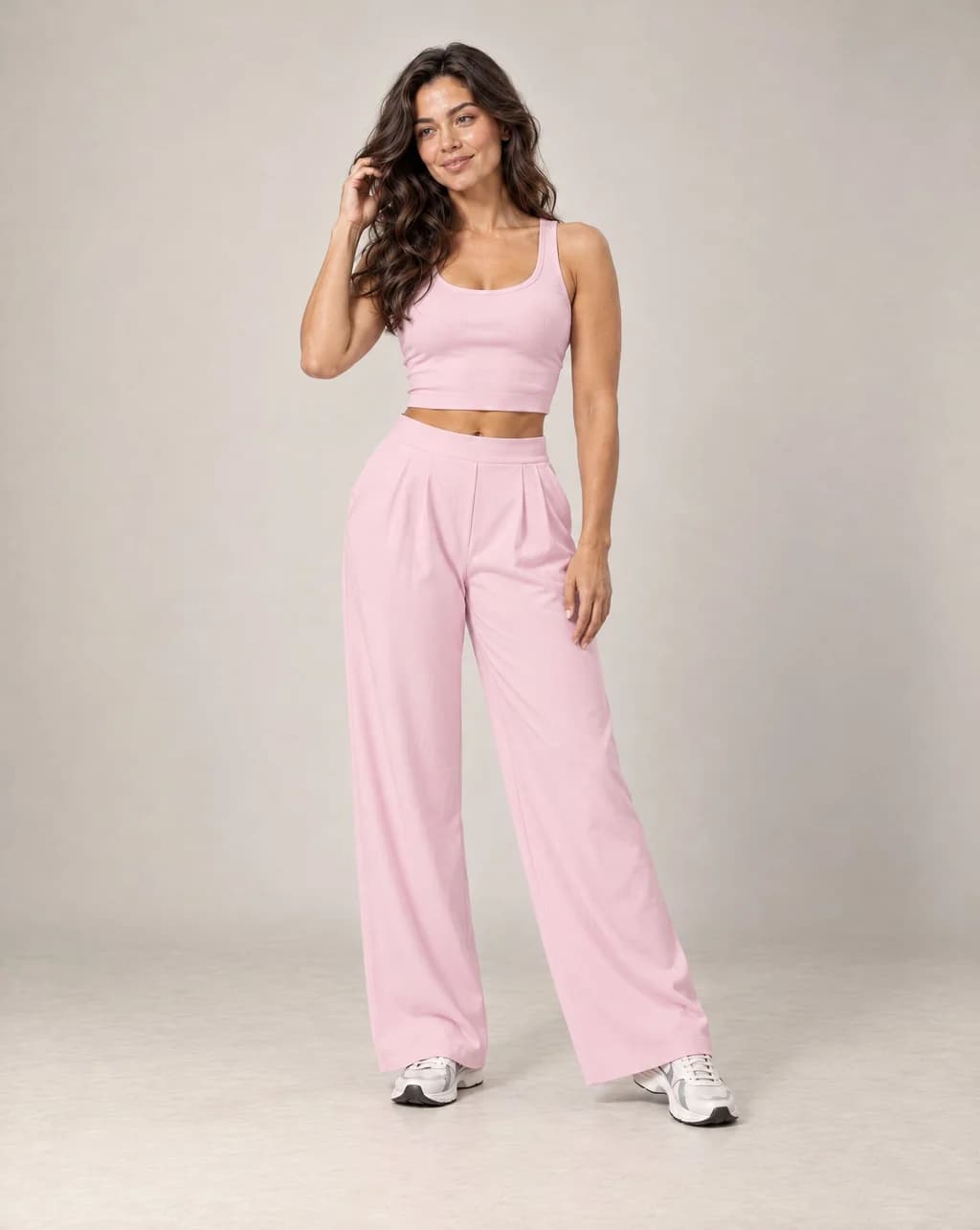 Alyvessa Drape - High-Waist Pleated Wide-Leg Pants
