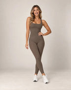 Ribbed Allure - Fitted Yoga Workout Vest