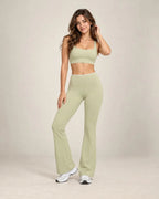 Prism Flare - Women's Colorblock High-Waisted Flared Active Pants