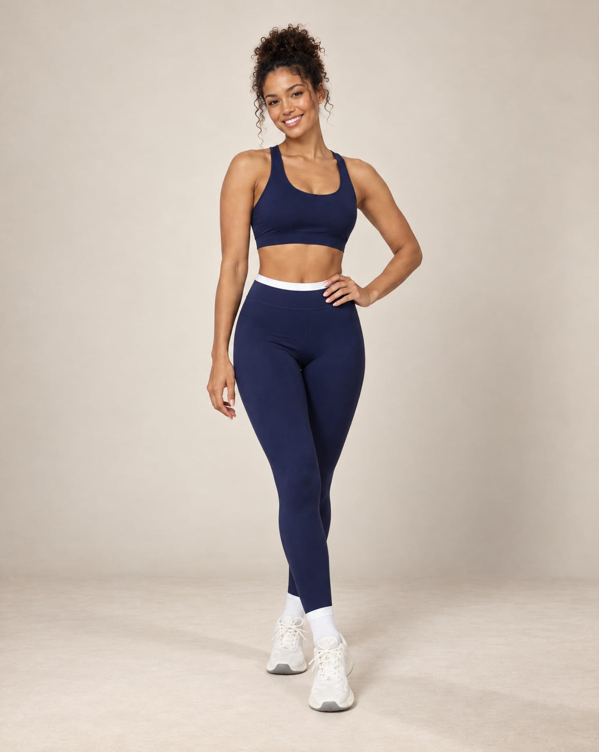 Prism Pace - Colorblock High-Waisted Fitted Workout Pants