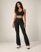 Bare Horizon - Soft-Feel Butt-Lifting Flared Yoga Pants