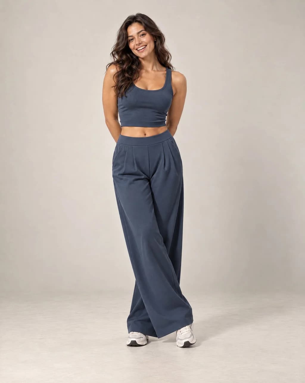 Alyvessa Drape - High-Waist Pleated Wide-Leg Pants