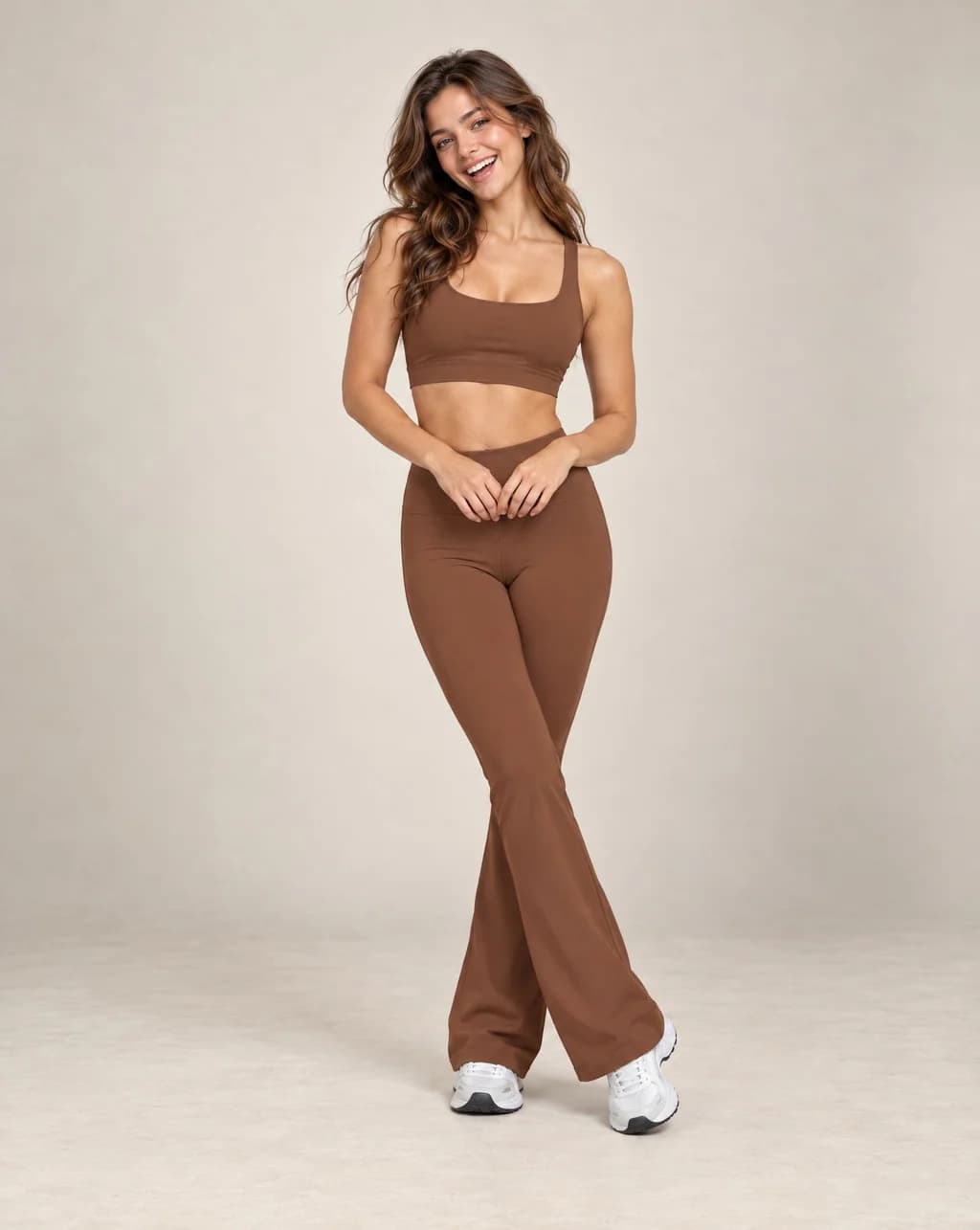Prism Flare - Women's Colorblock High-Waisted Flared Active Pants