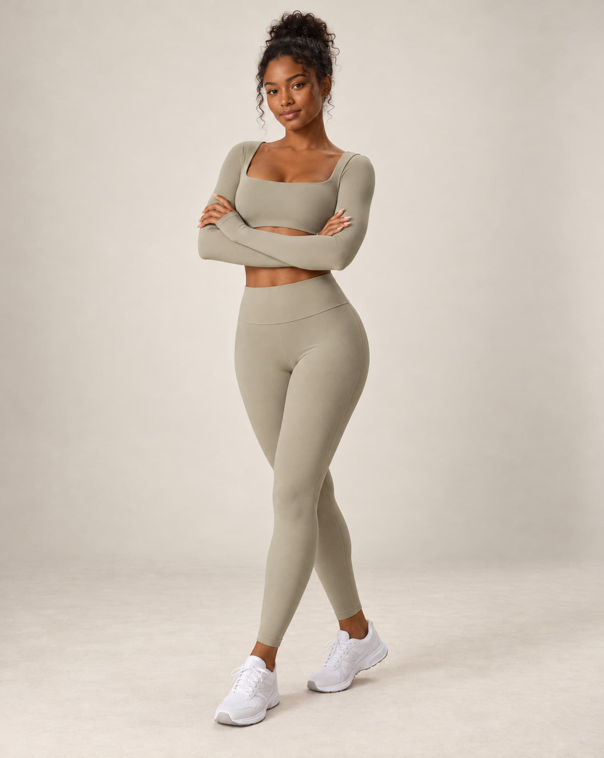 Bare Energy - Soft-Feel Quick-Dry Fitted Workout Top