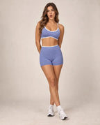 Seamless Edge - Contrast-Trim Sports Bra