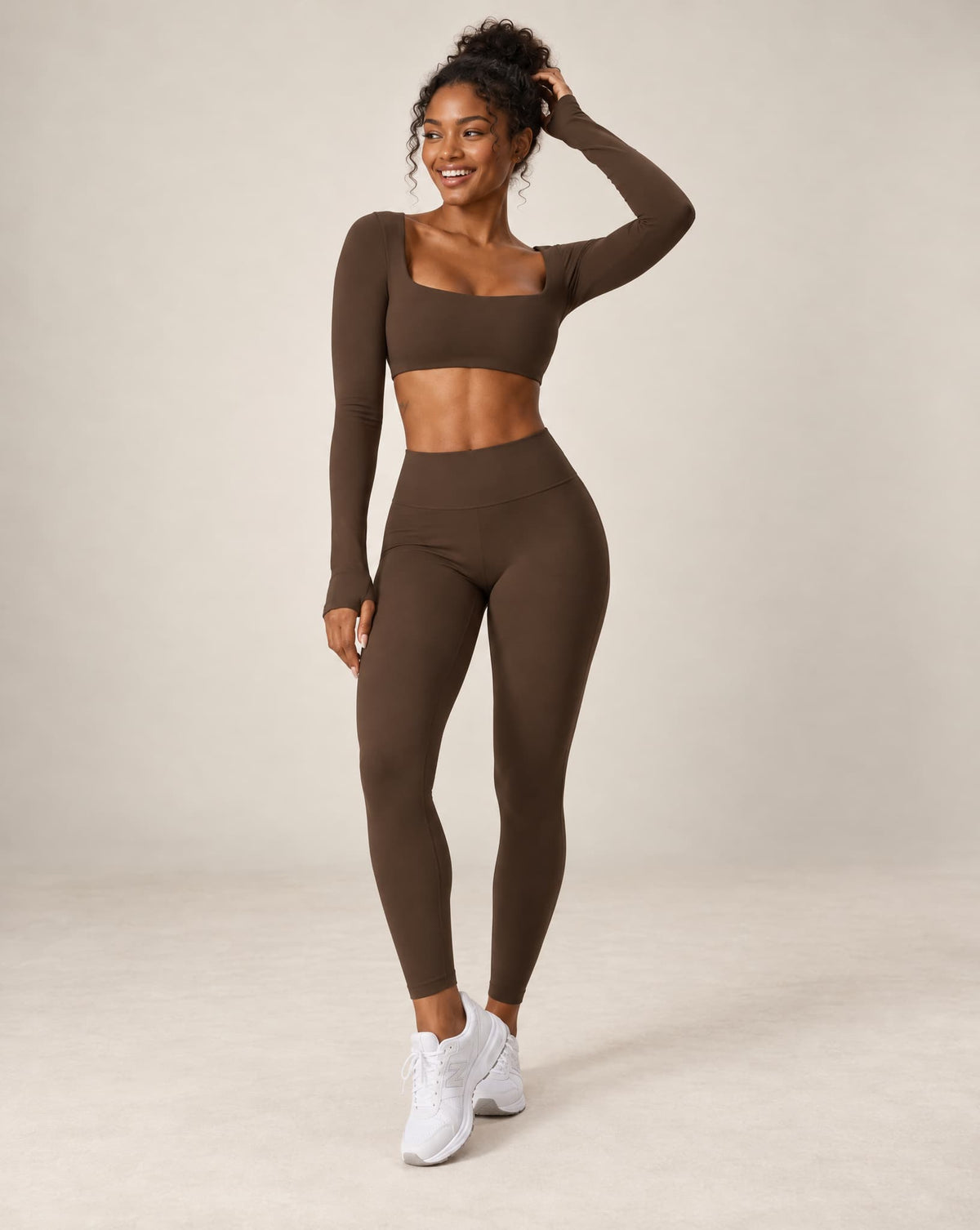 Bare Energy - Soft-Feel Quick-Dry Fitted Workout Top