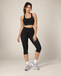 Soft Pace - Brushed Quick-Dry High-Waisted Knee-Length Yoga Leggings