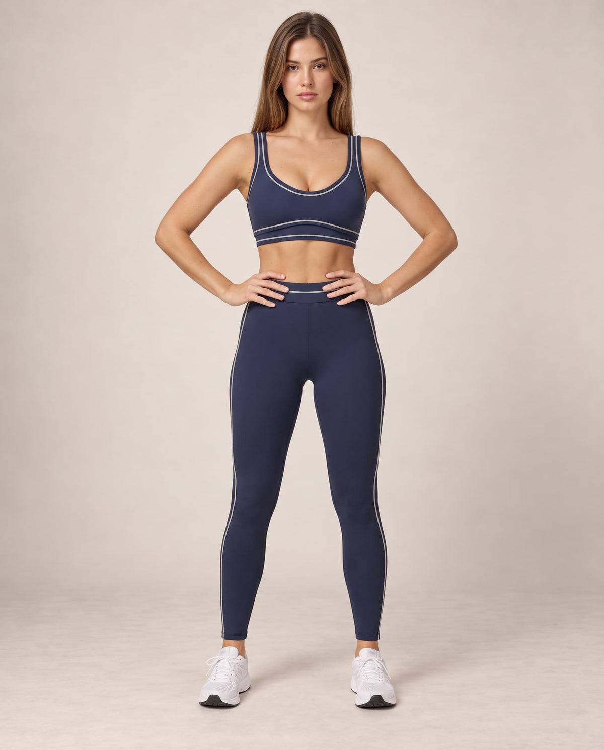 Soft Prism - Brushed Colorblock U-Back Yoga Sports Bra