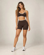 Seamless Edge - Contrast-Trim Sports Bra
