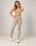 Seamless Edge - Contrast-Trim Sports Bra