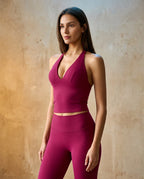 Solivra Vale - V-Neck Halter Fitness Tank Top