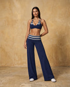 Veyrali Rhythm - Halter Sports Bra & Wide-Leg Pants Set