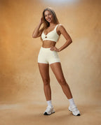 Bare Allure - Soft-Feel Cutout Yoga Sports Bra