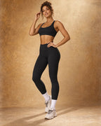 Steady Flow - Quick-Dry Fitted Yoga Sports Bra