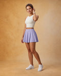 Cool Glide - High-Waisted Two-in-One Yoga Skort with UV Protection