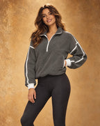 Polar Poise - Windproof Stand-Collar Fleece Jacket