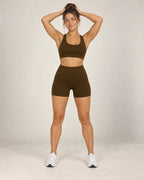 Sprint Fit - High-Waisted Fitted Running & Workout Shorts