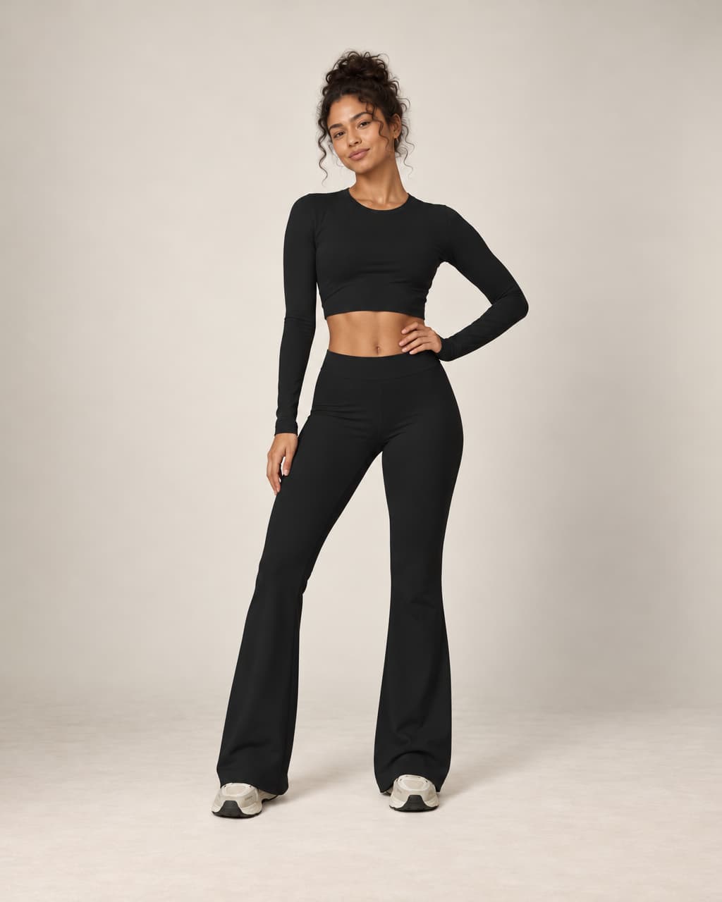 Soft Active - Brushed High-Waisted Fitted Workout Pants