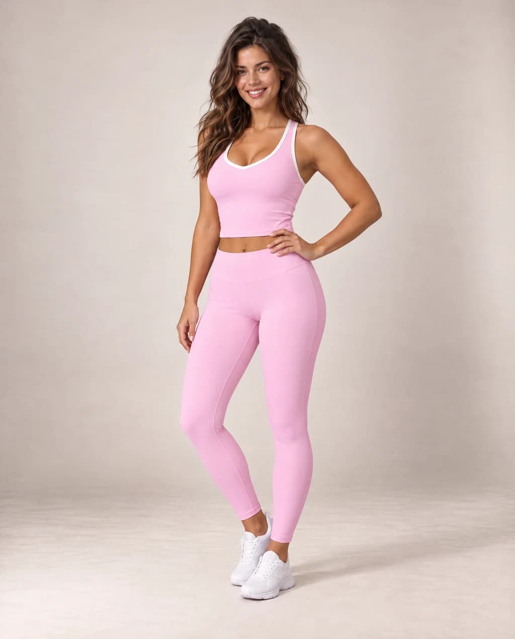 Bare Allure - Soft-Feel Cutout-Back Fitted Workout Sports Bra