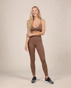 Soft V - Women's Brushed V-Neck Yoga Sports Bra