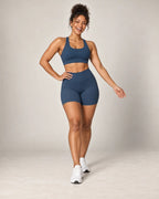 Soft Core - Women's Brushed High-Waisted Tummy-Control Yoga Shorts