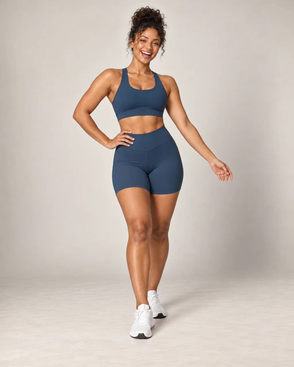 Soft Core - Women's Brushed High-Waisted Tummy-Control Yoga Shorts