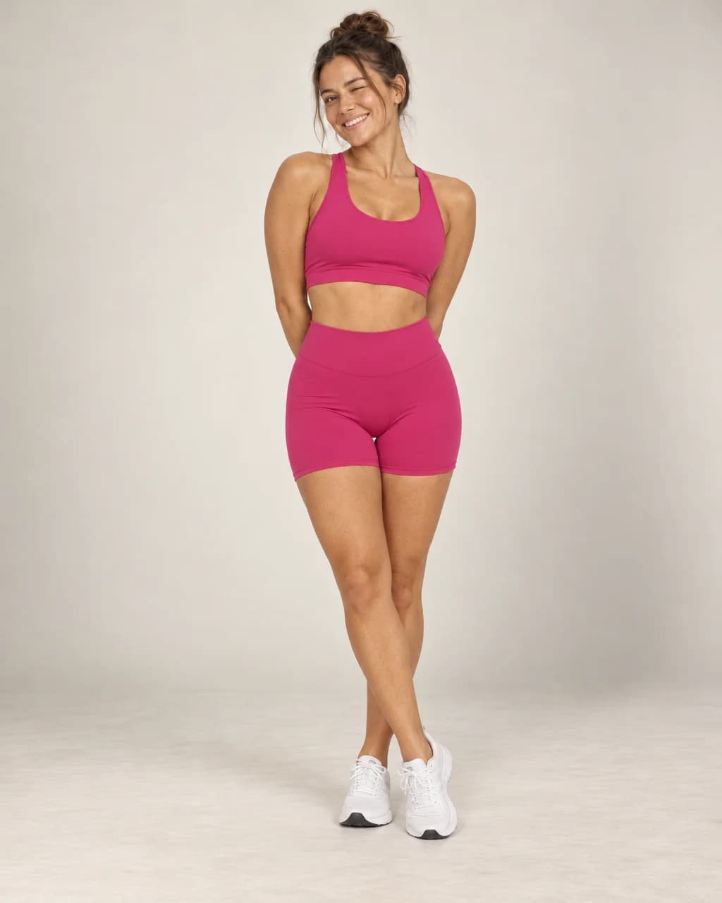 Sprint Fit - High-Waisted Fitted Running & Workout Shorts
